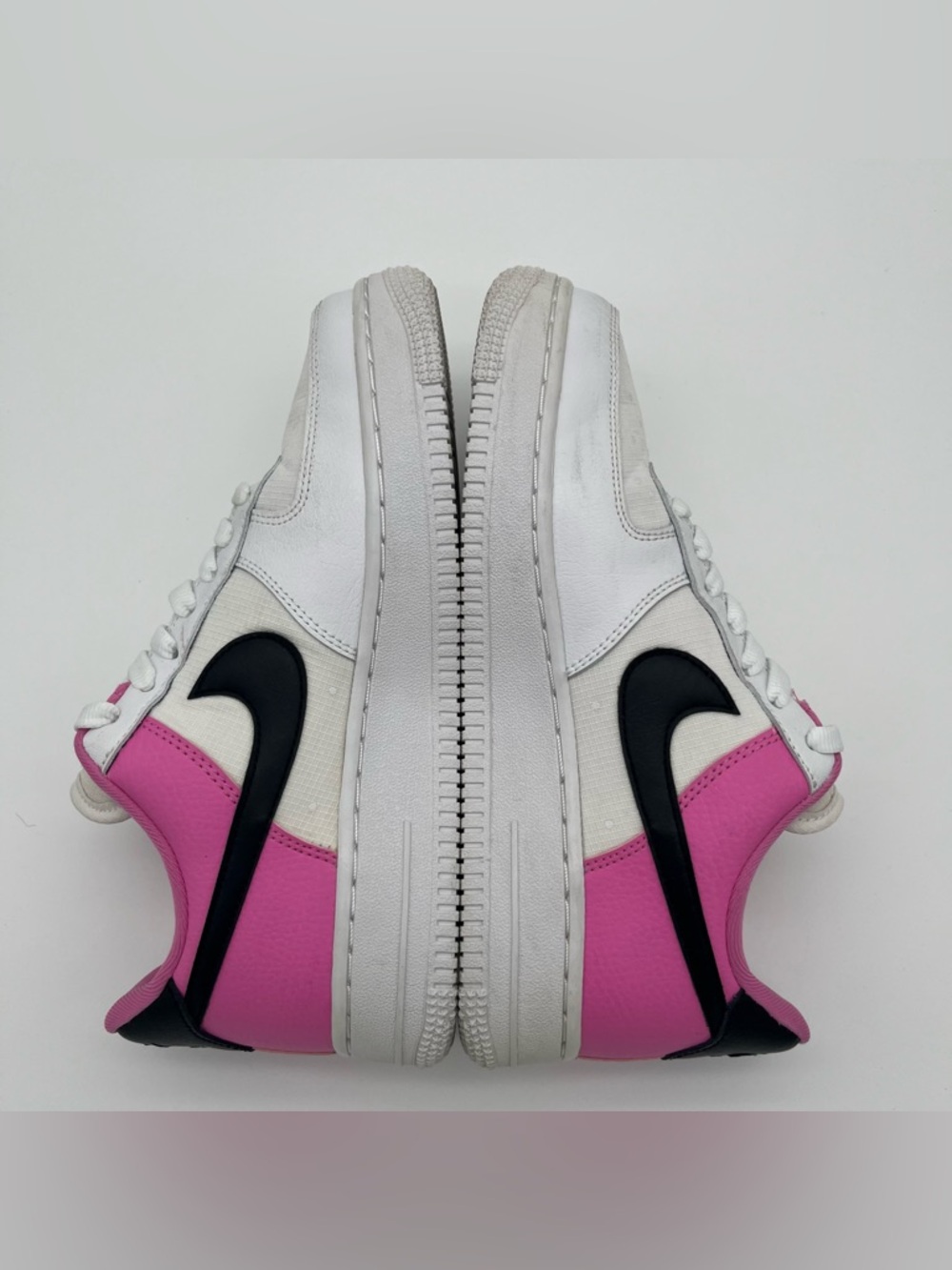 Nike Air Force ‘07 SE Leather White/Black/China Rose #AA0287-107 Women’s Sz 6.5